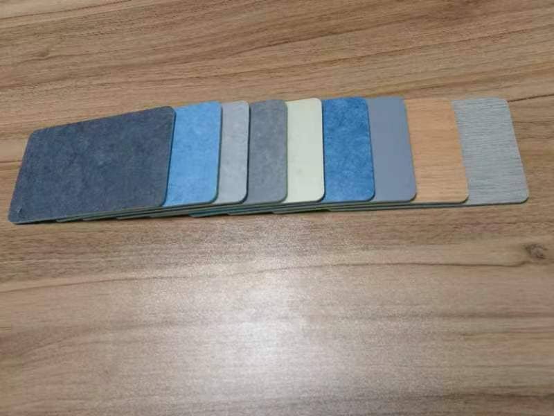 PVC sports flooring layer cross section diagram